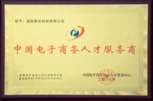 荣获中国电子商务人才服务商称号